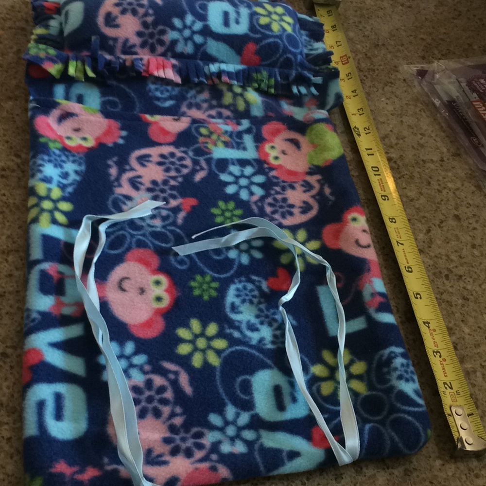 American Girl / Next Generation handmade 
Sleeping bag & pants doll monkies